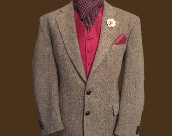 Brook Taverner Vintage Harris Tweed 42 Regular Sports/Country Jacket,Immaculate Condition Vintage Garment