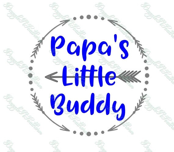 Download Papa Papa's Little Buddy Boy Arrow Vector SVG PNG cutting