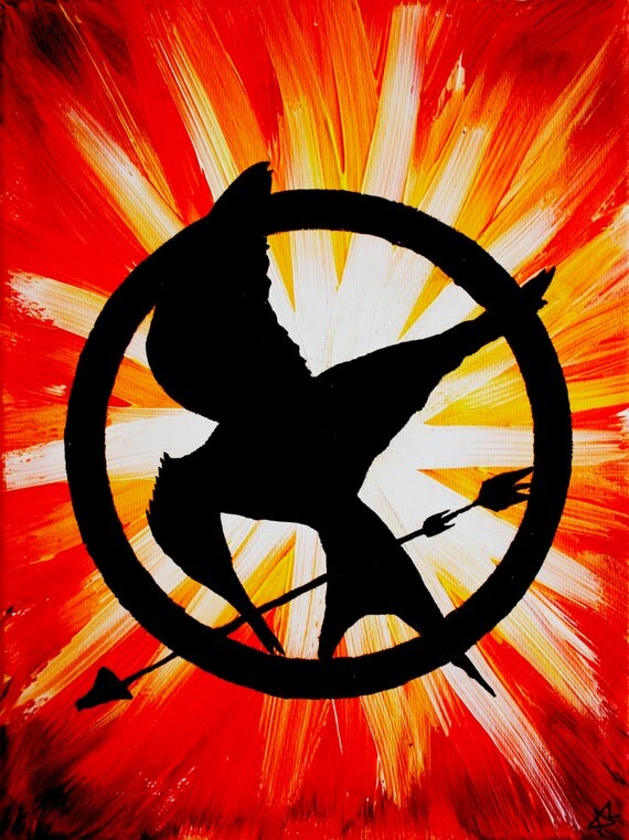 Mockingjay On Fire Print