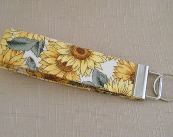 Key Fob wristlet - Sunflowers3