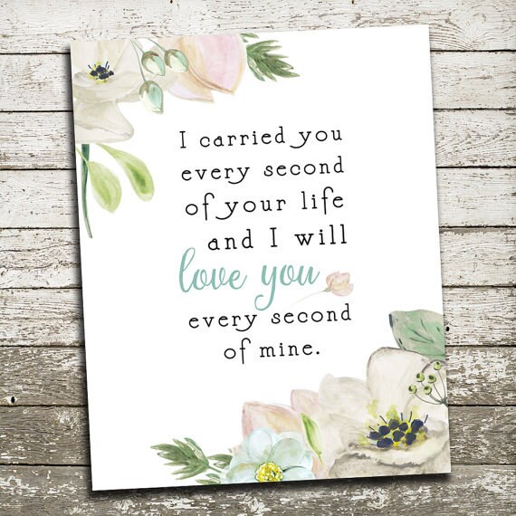 PRINTABLE Miscarriage Sympathy Gift Print Digital Print
