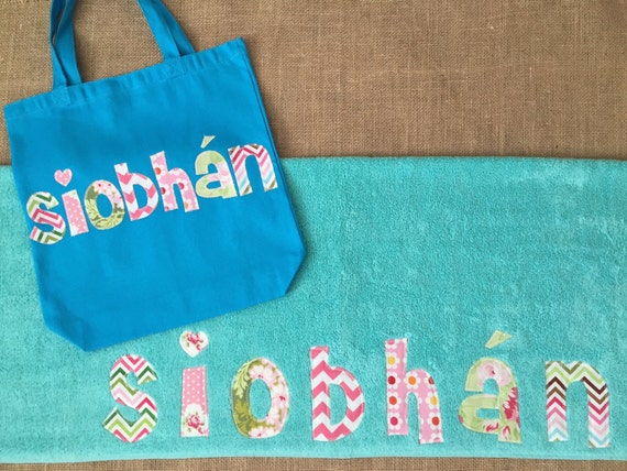 personalized beach bags and towels