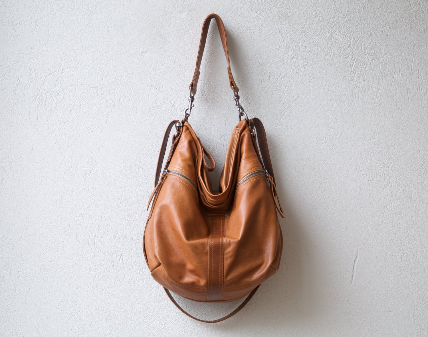 leather backpack purse HOBO PACK in soft by roughandtumblebags