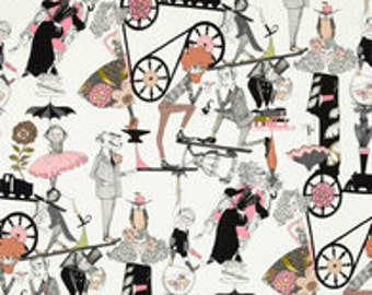 A Ghastlie Gallery End- Natural-Halloween Fabric- Alexander Henry- Fabric by the Yard-Cotton Fabric-Fabric, Quilt.