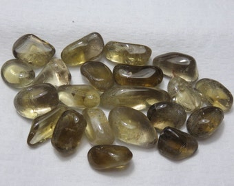 Dark African Tumbled Citrine VERY SMALL Healing Crystal Healing Stone Chakra Meditation Reiki Energy Spiritual lot a