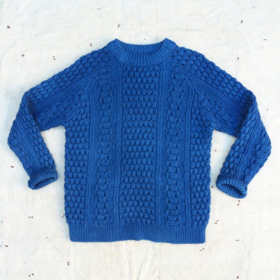 indigo overdyed 1980s LL Bean Irish wool by MouseTrapVintage