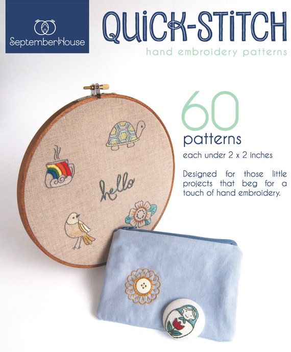 Hand Embroidery Patterns, QUICK STITCH Hand Embroidery Patterns, 60