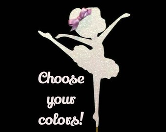 Ballerina Cake Topper, Cake Decoration, Ballet Cake Topper, Dancer, Ballet Birthday Party, Dance Birthday