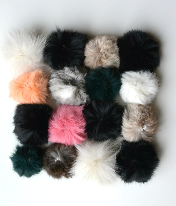 pom etsy pom fur hat Toque Poms, Shoe Hat Planner Poms, Pom Pom Poms, Poms, Boot Pom Pom