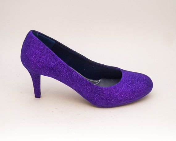 sparkle purple heels