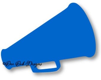Cheer SVG Megaphone SVG Solid Vector / DXF / pdf / png / ai / eps / jpg Cut File for Cameo, Cricut Explore & other electronic cutters
