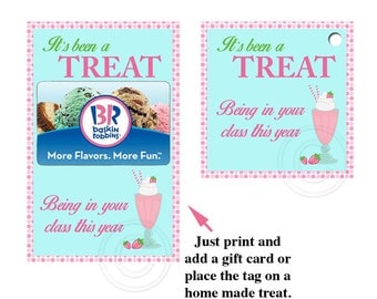 Digital Teacher Thank You Card in a treat theme ready to print