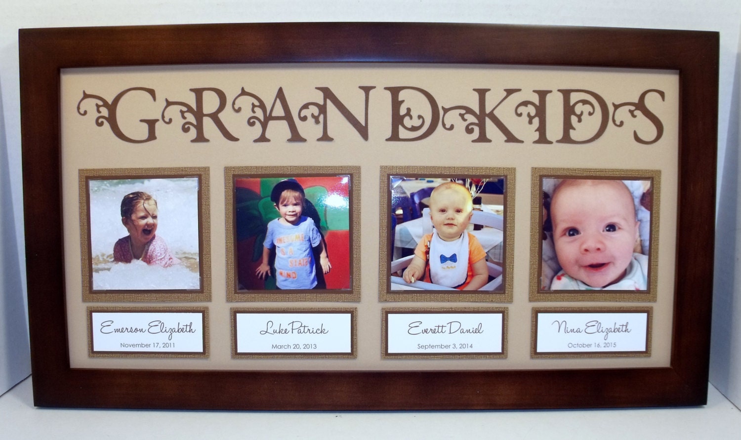 Grandkids Collage Picture Frame 10x20 Personalized You