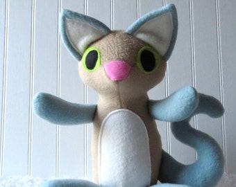Blue Point Siamese Cat Plush, Cat Doll, Toy Cat