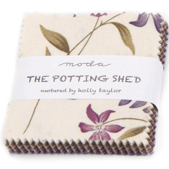 The Potting Shed Mini 2.5" Charm Pack by Holly Taylor for Moda Fabrics 