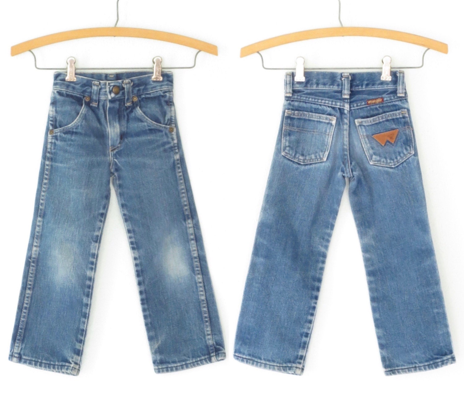 Vintage Wrangler Jeans Little Kids Denim Pants Stonewash