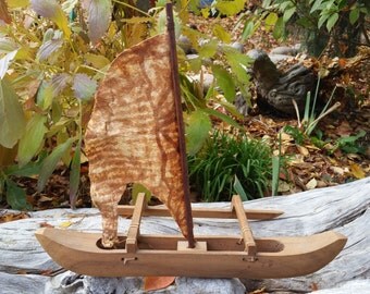 Antique Indonesian Boat Sculpture