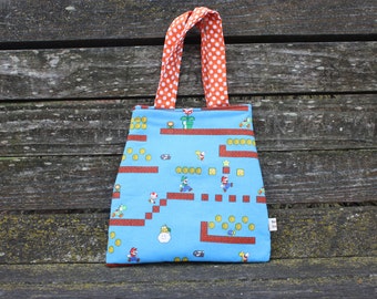 Toddler Tote Super Mario Bros Tote Super Mario Bag Nintendo Bag Nintendo Tote Kids Tote Video Game Tote
