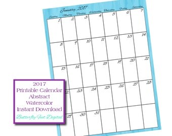 Digital Papers Printable Calendars by ButterflyFeetDigital on Etsy