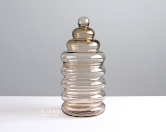 Holmegaard Primula Glass Canister Lidded Storage Jar Jacob Bang