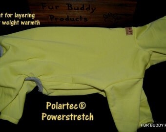 Polartec® Performance Thermals for Layering or alone as lightweight warmth, will fit all dogs up to 20"