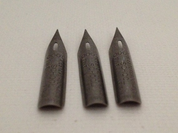 Esterbrook Pen Nibs Lot of 3 Fountain Tips #1000 School Fine Firm from ...