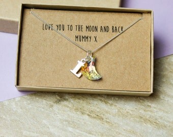 Love You To The Moon And Back' Necklace