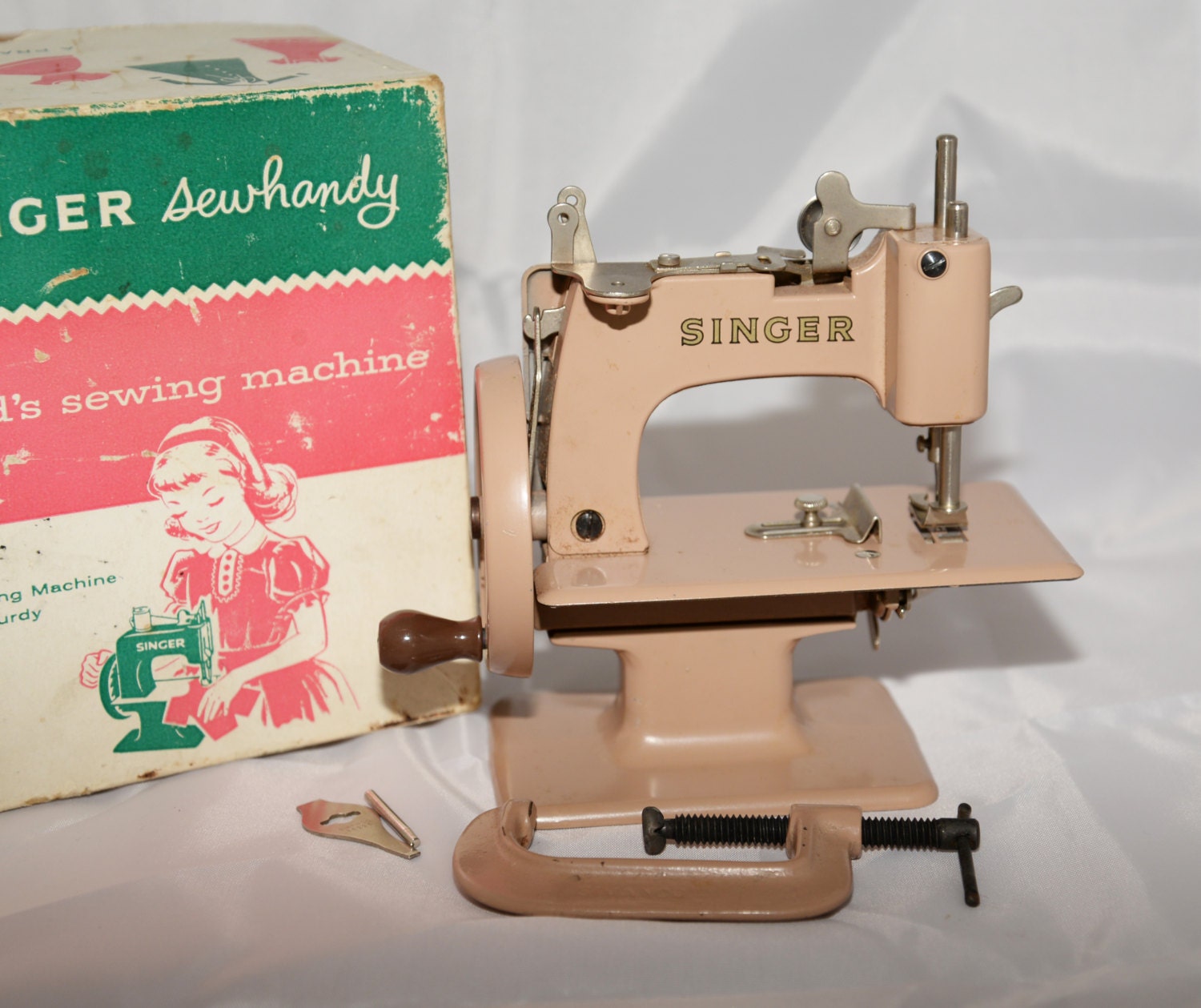 On SALE Model 20 Little Girl Sewing machine manually
