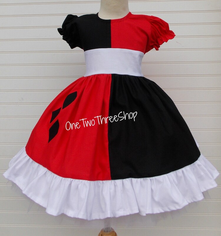 Harley Quinn Dress Harley Quinn Party Dress Harley Quinn by amacim