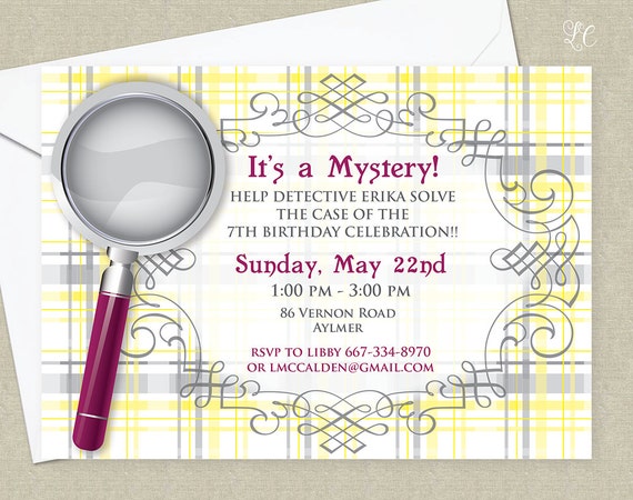 Spy Birthday Party Invitations 8