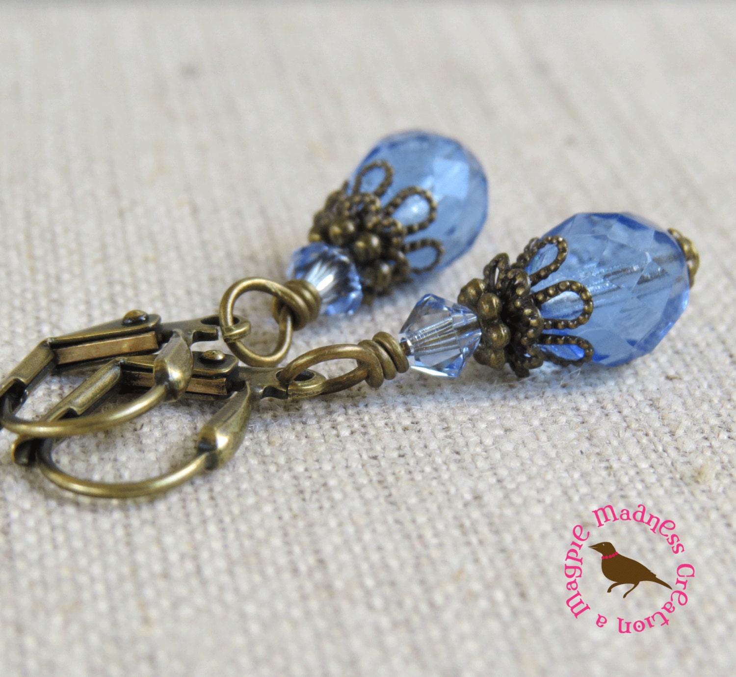 vintage sapphire earrings