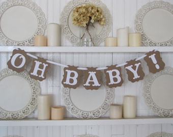 OH BABY! Banner, Baby Shower, Wedding Sign, Wedding Banner, Baby Announcements, New Baby, Gender Reveal, Baby sign, Maternity Photo Prop