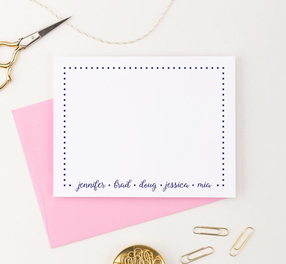 Personalized Family Stationary set Custom Family Stationery