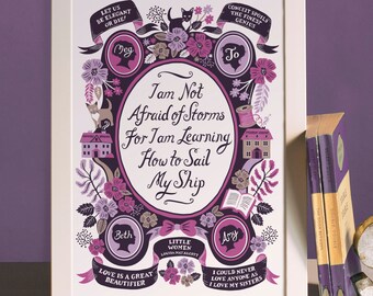 Little Women, Famous Quotes Print