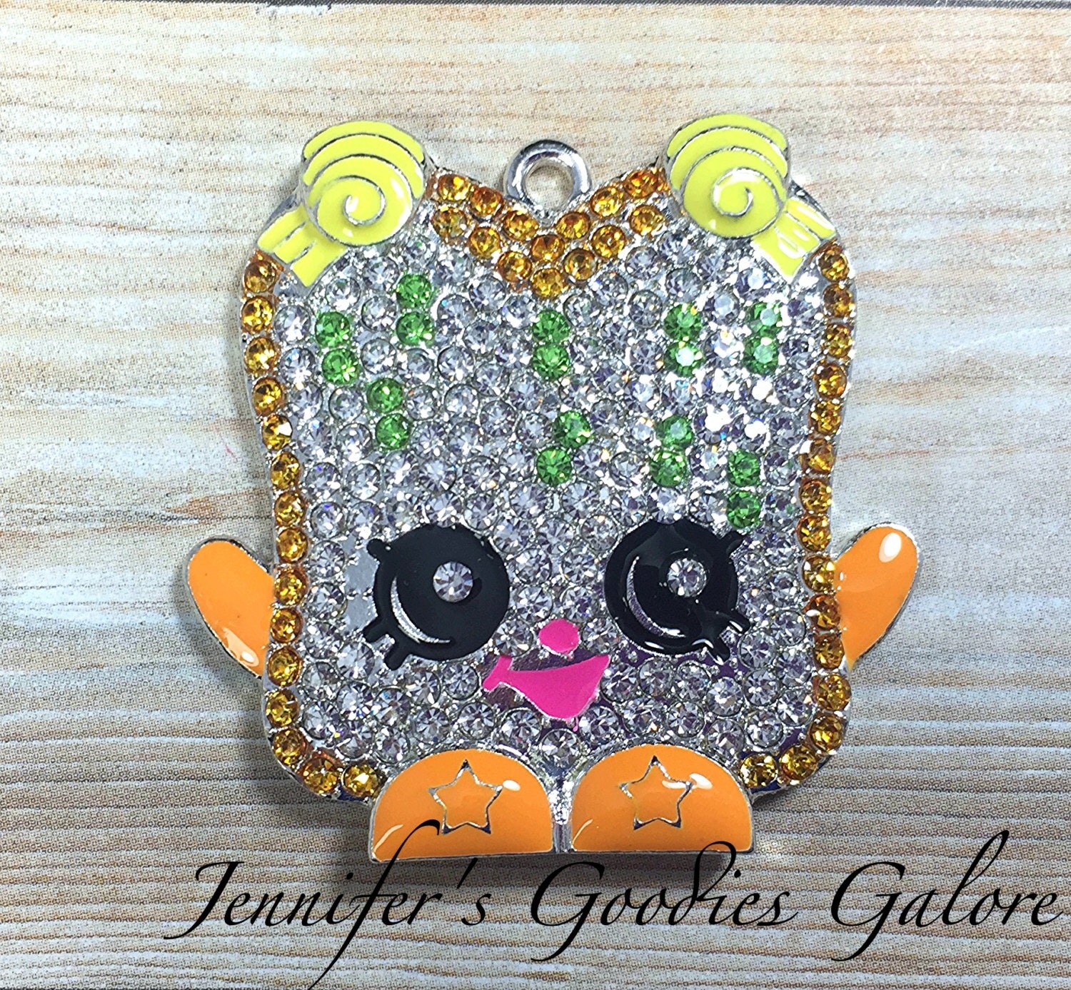 42x42mm Shopkins Inspired Pendant Bread Crumb Fairy