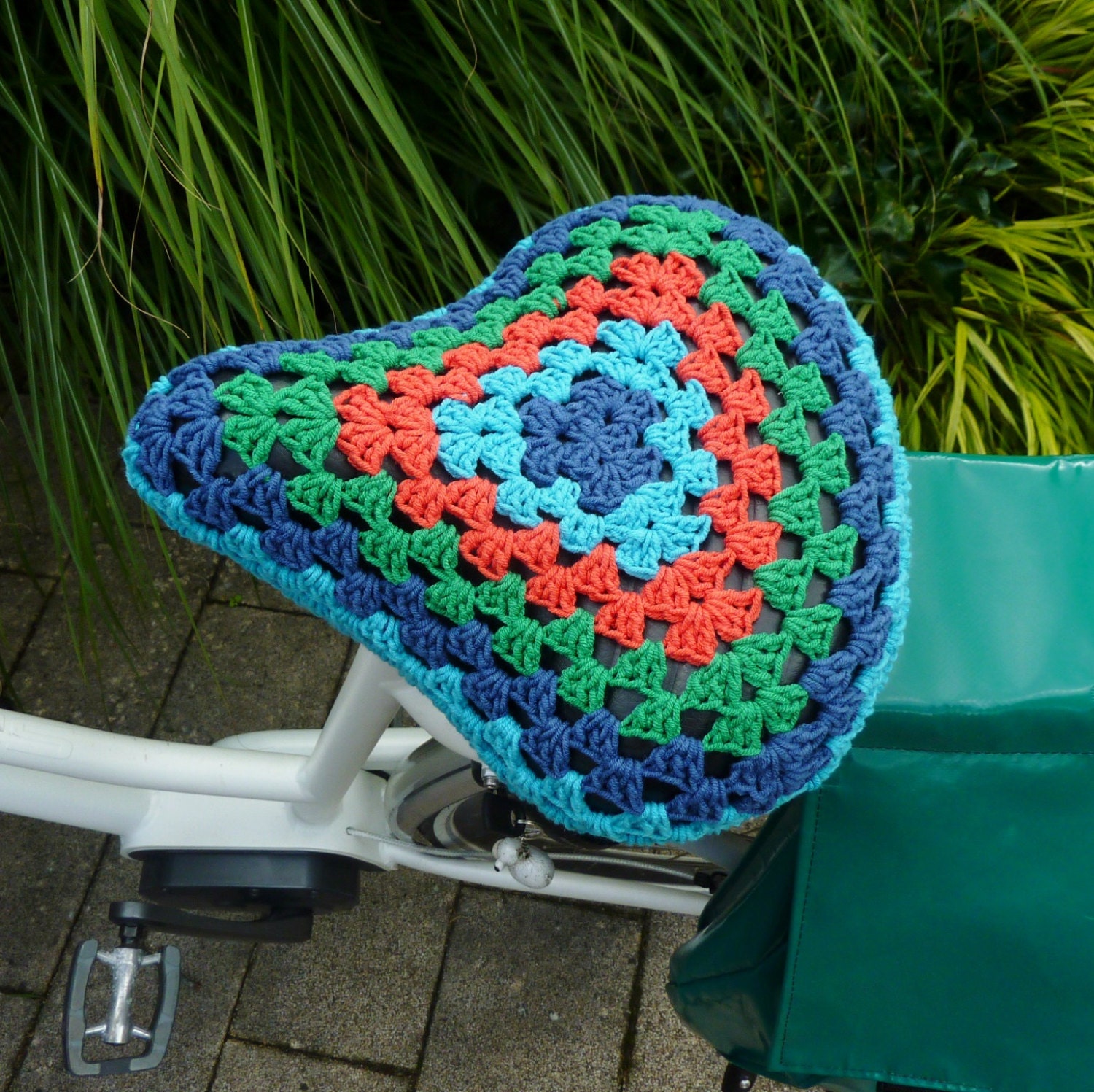 Crochet bicycle seat cover bike seat cover saddle cozy