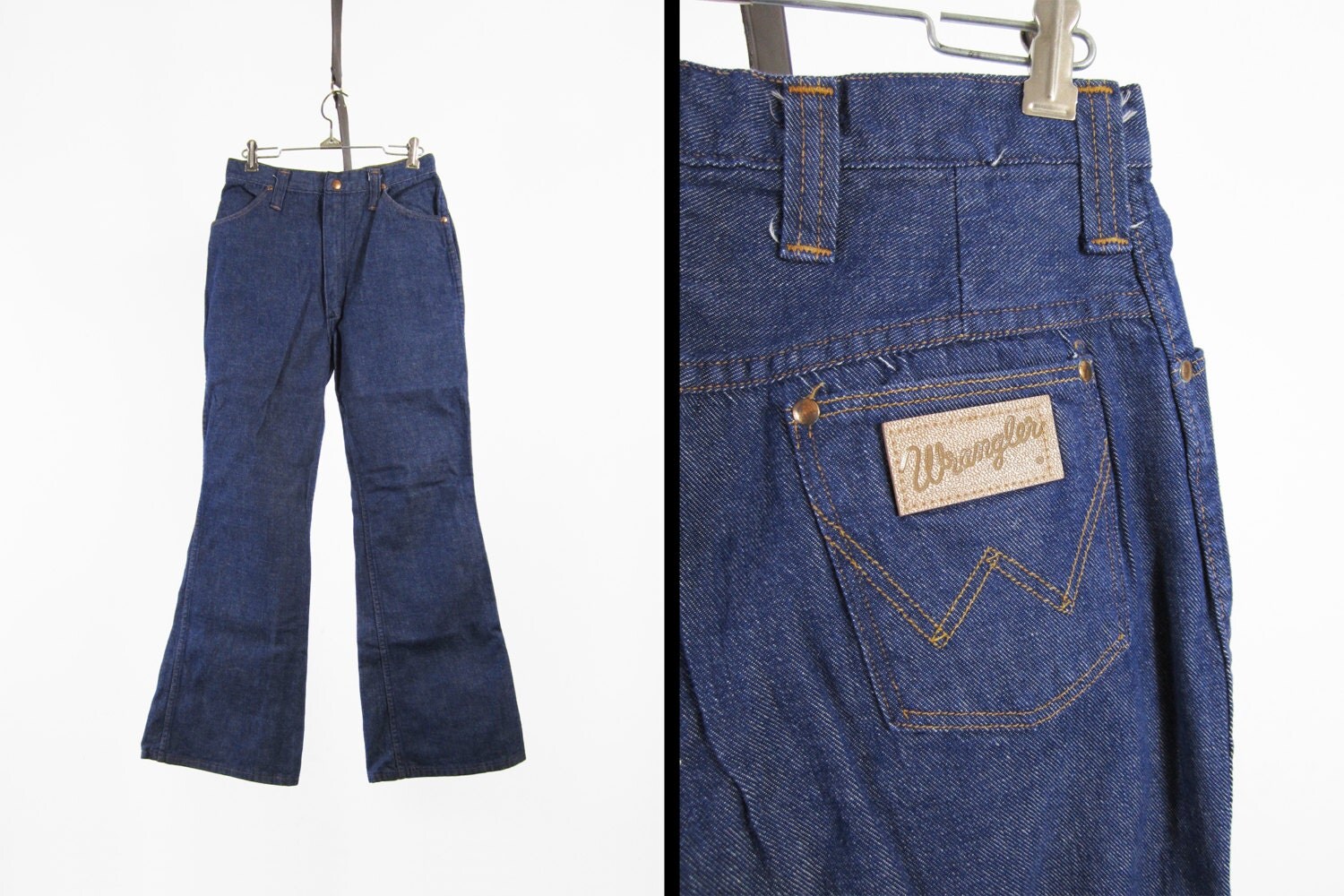 Vintage 70s Wrangler High Waisted Jeans Women's Bell