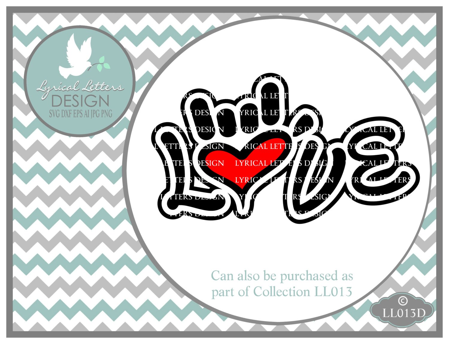 Download Sign Language I Love you Hand LL013 D Svg Cutting File