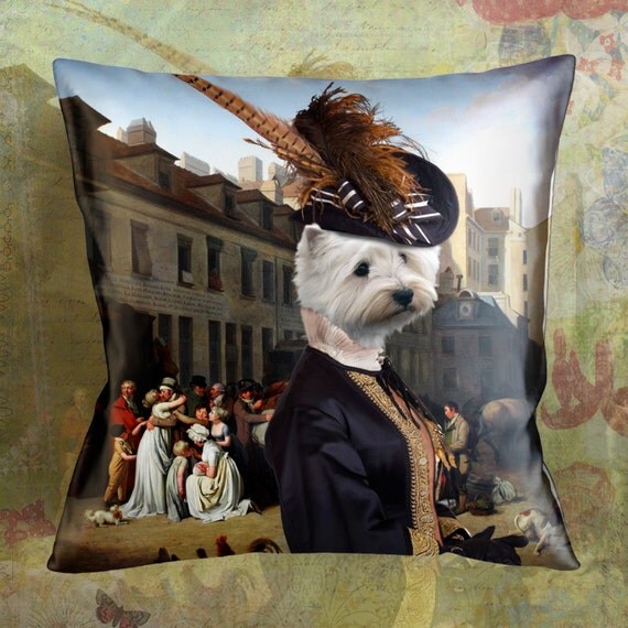 west highland terrier pillow
