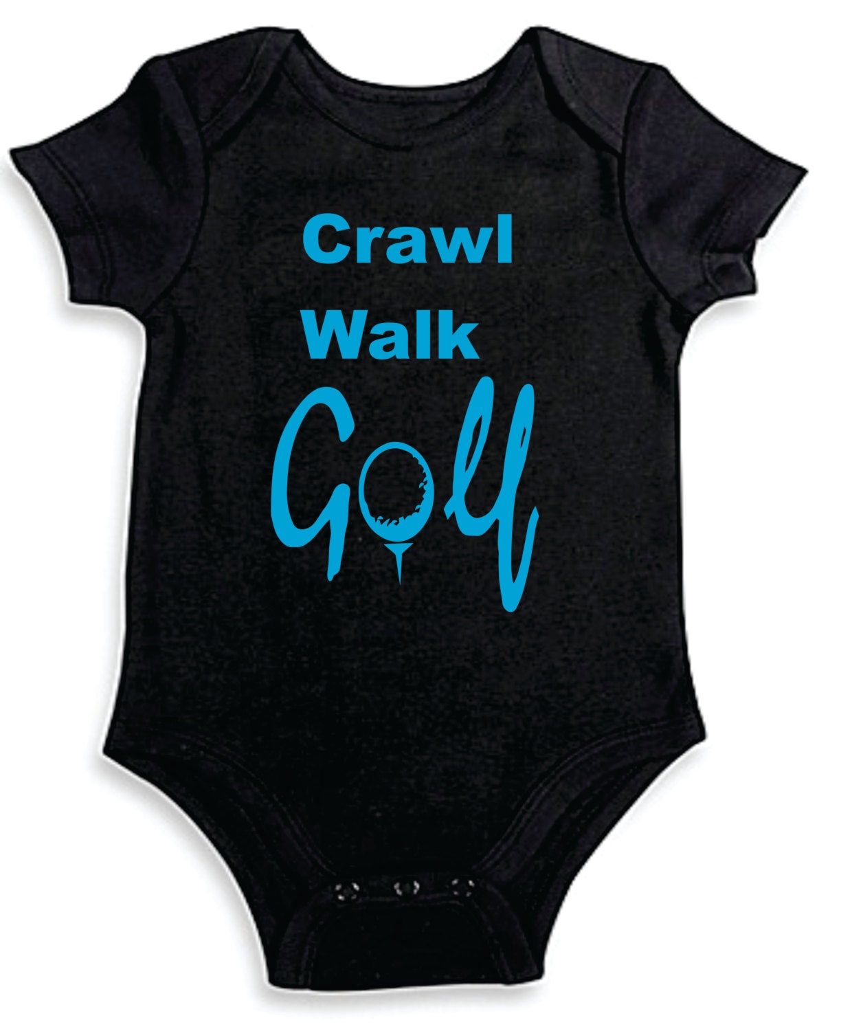 Crawl Walk Golf Onesies Onesie Baby Shower Gift Unisex