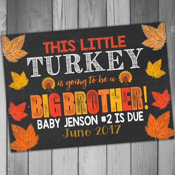 fall pregnancy announcement cards