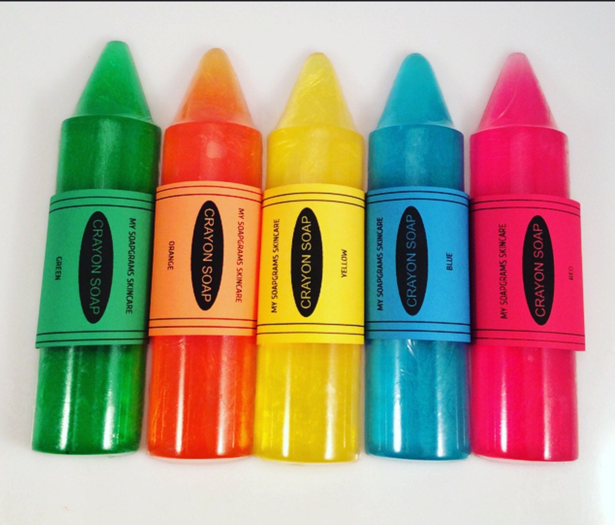 10 Jumbo Crayon Soap Favors / Children Party Favors / Teacher