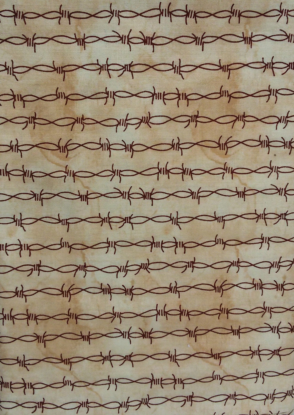 Clearance Barbed Wire Stripe Cotton Fabric Blank