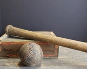Vintage Wood Baseball Bat // Man Cave Decor // Days Gone By