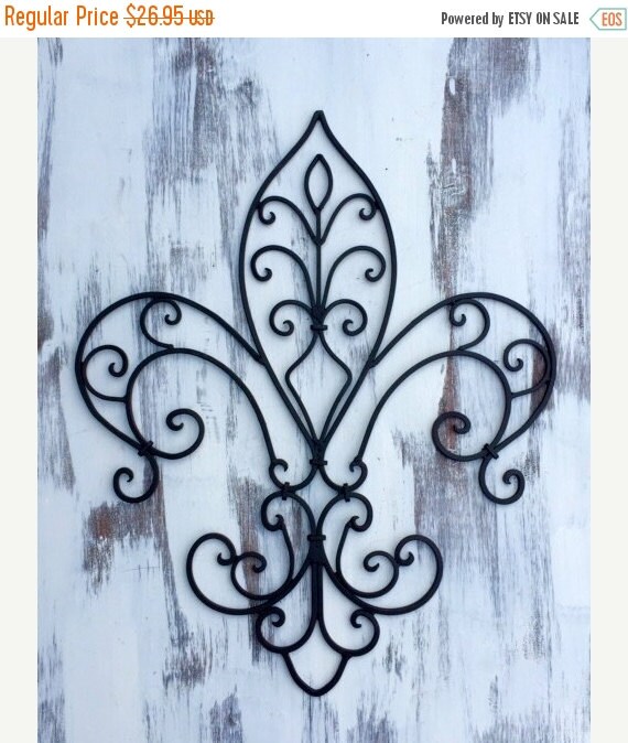 Sale Fleur de lis Wall Decor Rustic by OurSweetHomeAlabama on Etsy