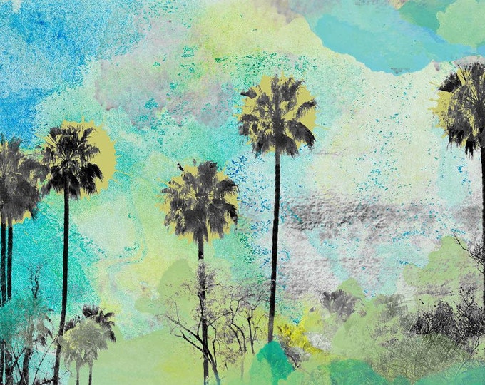 Malibu. California. Palm trees Canvas Print by Irena Orlov Large canvas up to 60"