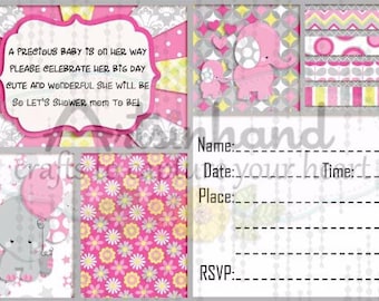 Baby Girl Shower Invitation