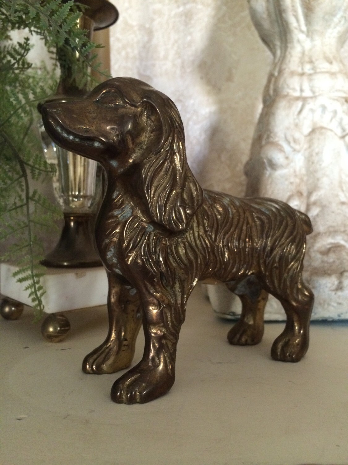 brass dog figurines