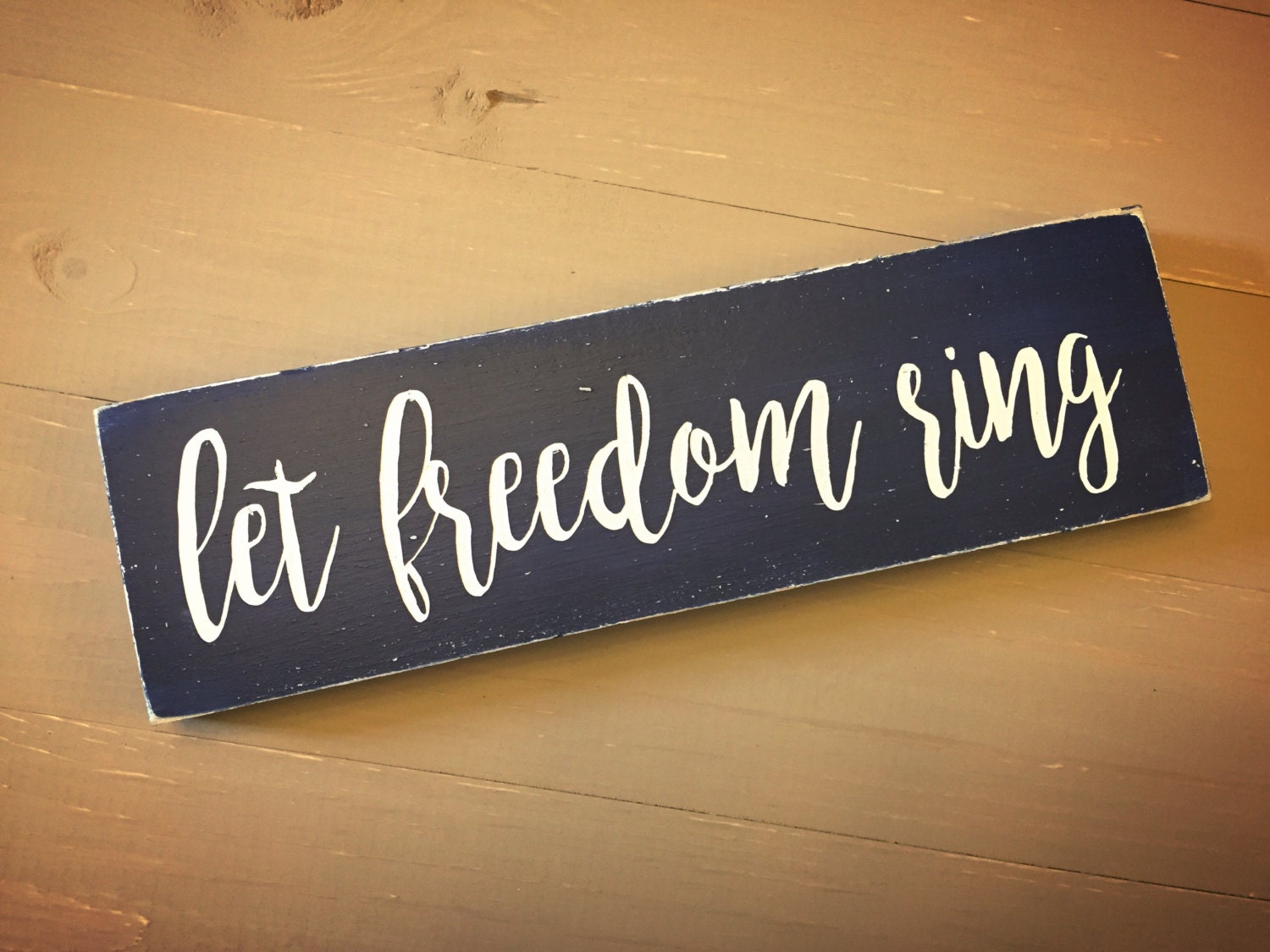 Download Let freedom ring sign Americana 4th of July decor