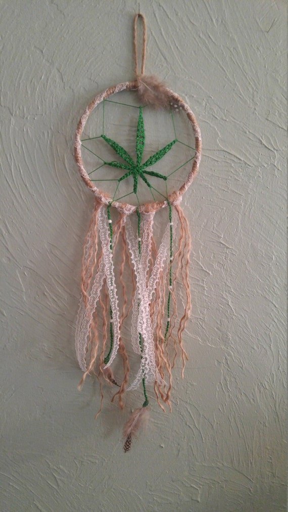 Cannabis Marijuana Weed Pot Dream Catcher by eclecticwhisper